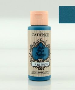 Vopsea acrilică mată textil - 59 ml - turquoise