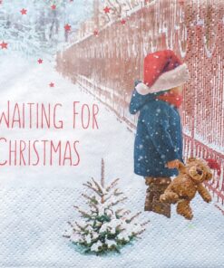 Șervețel - Waiting for Christmas - 33x33 cm