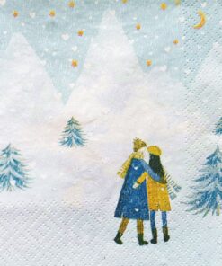 Șervețel - Winter Love - 33x33 cm