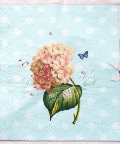 Șervețel decorativ - Hydrangea - 33x33 cm