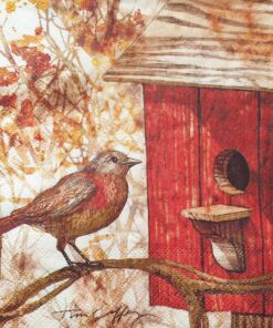 Șervețel decoupage - Birdhouse - 33x33 cm