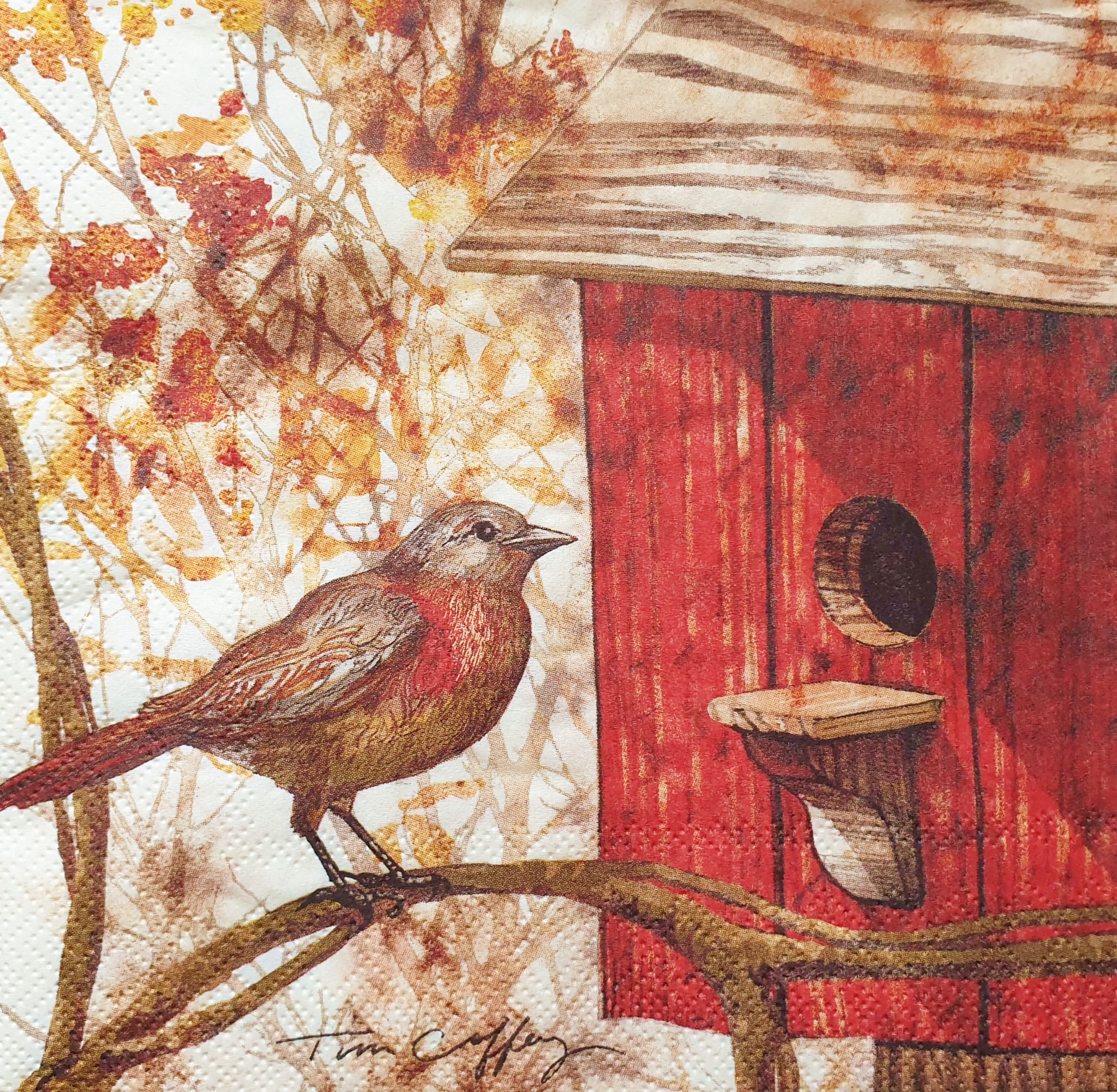 Șervețel decoupage - Birdhouse - 33x33 cm 1 Șervețel decoupage - Birdhouse - 33x33 cm