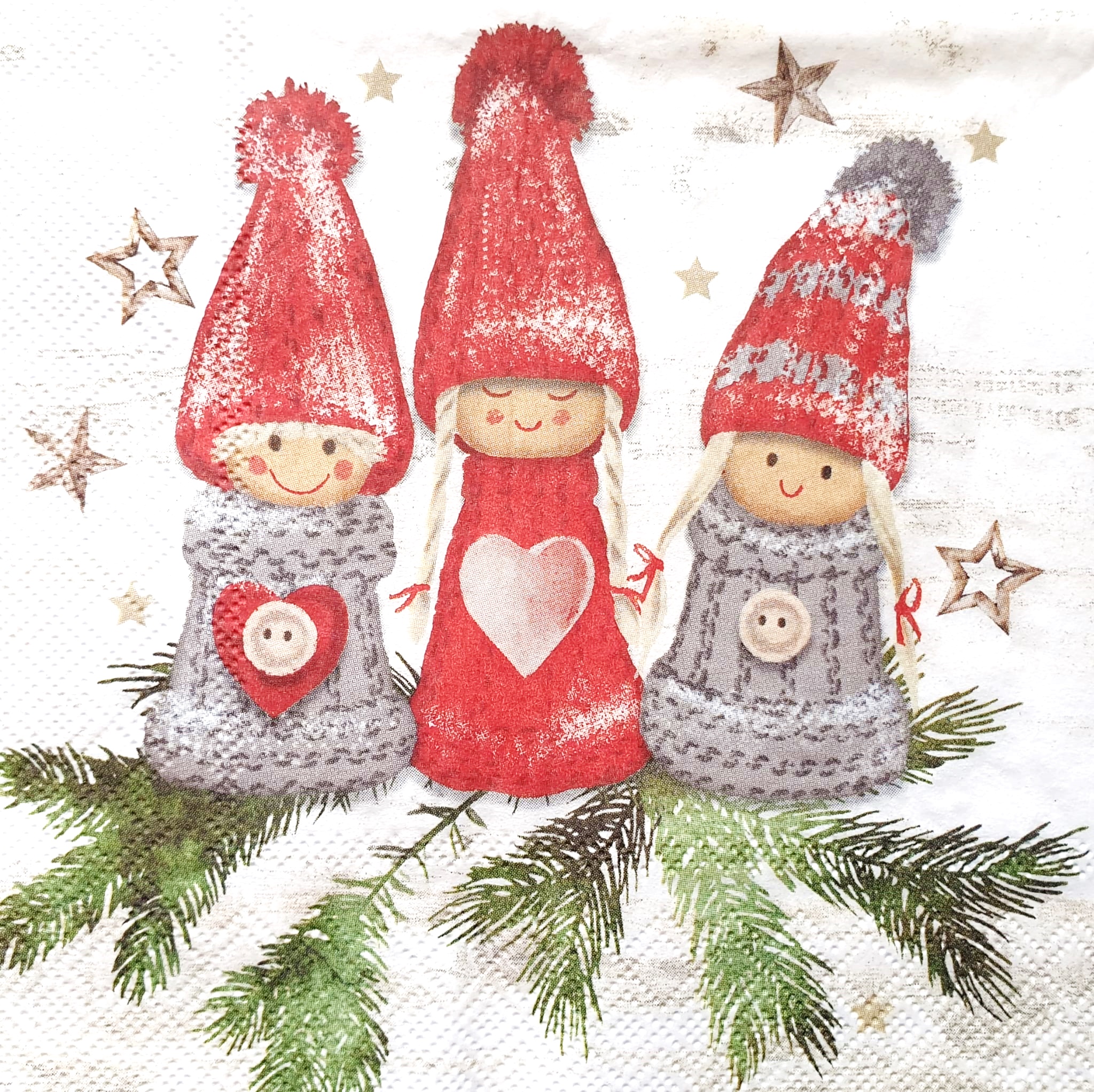 Șervețel – Happy Gnoms – 33×33 cm 1 Șervețel – Happy Gnoms – 33×33 cm