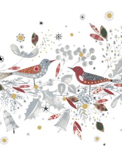 Șervețel - Christmas Birds  - 33x33 cm