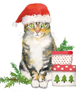 Șervețel - Christmas Kitty - 25x25 cm