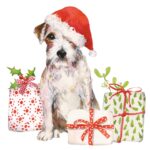 Șervețel - Christmas Pup - 25x25 cm