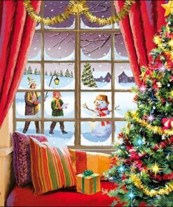 Șervețel -Christmas Window - 33x33 cm