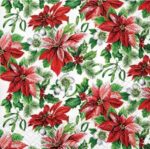Servetel - Glory Poinsettia - 25×25 cm