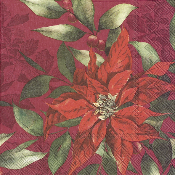 Șervețel - God Jul red - 33x33 cm 1 Șervețel - God Jul red - 33x33 cm