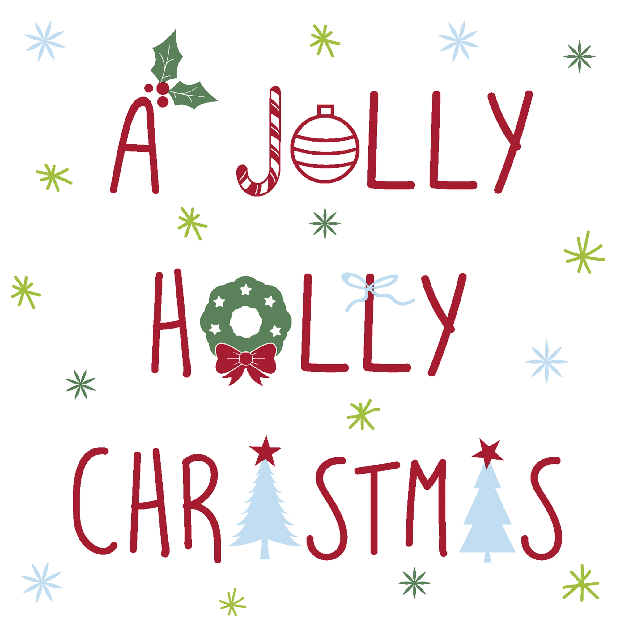 Șervețel - Jolly Holly - 33x33 cm 1 Șervețel - Jolly Holly - 33x33 cm