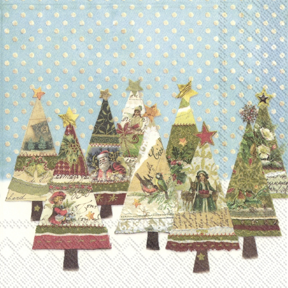 Șervețel - Nostalgic Trees - 33x33 cm 1 Șervețel - Nostalgic Trees - 33x33 cm