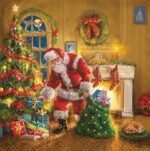 Servetel - Santa is Here - 33x33 cm