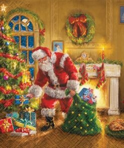 Șervețel - Santa is Here - 33x33 cm