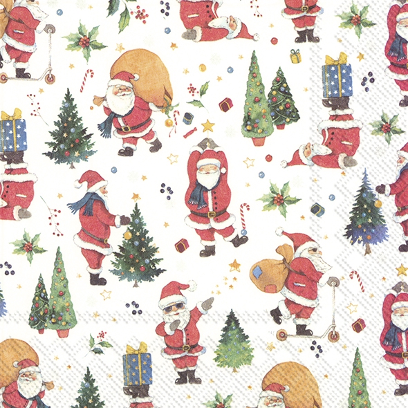 Șervețel - Santas Look - 33x33 cm 1 Șervețel - Santas Look - 33x33 cm