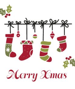 Șervețel - Xmas stockings - 33x33 cm