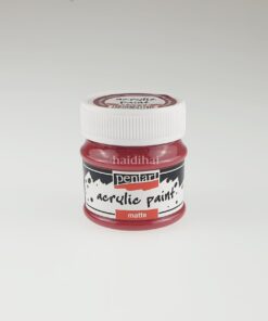 Acrilic mat – 50 ml – Pentart – rosu vin