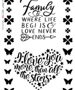 Hârtie de orez - Family hope - A4