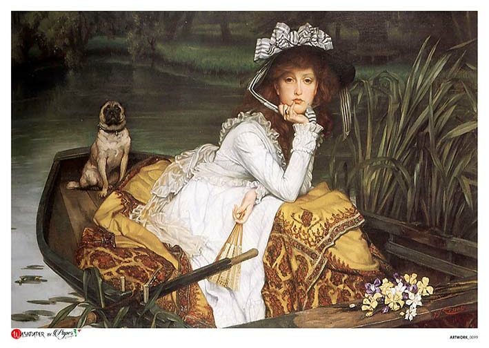 Hârtie de orez - Portrait of a lady - A5 1 Hârtie de orez - Portrait of a lady - A5