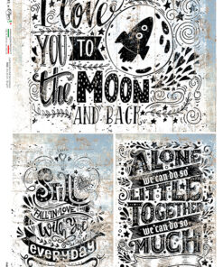 Hârtie de orez - positive message - A4