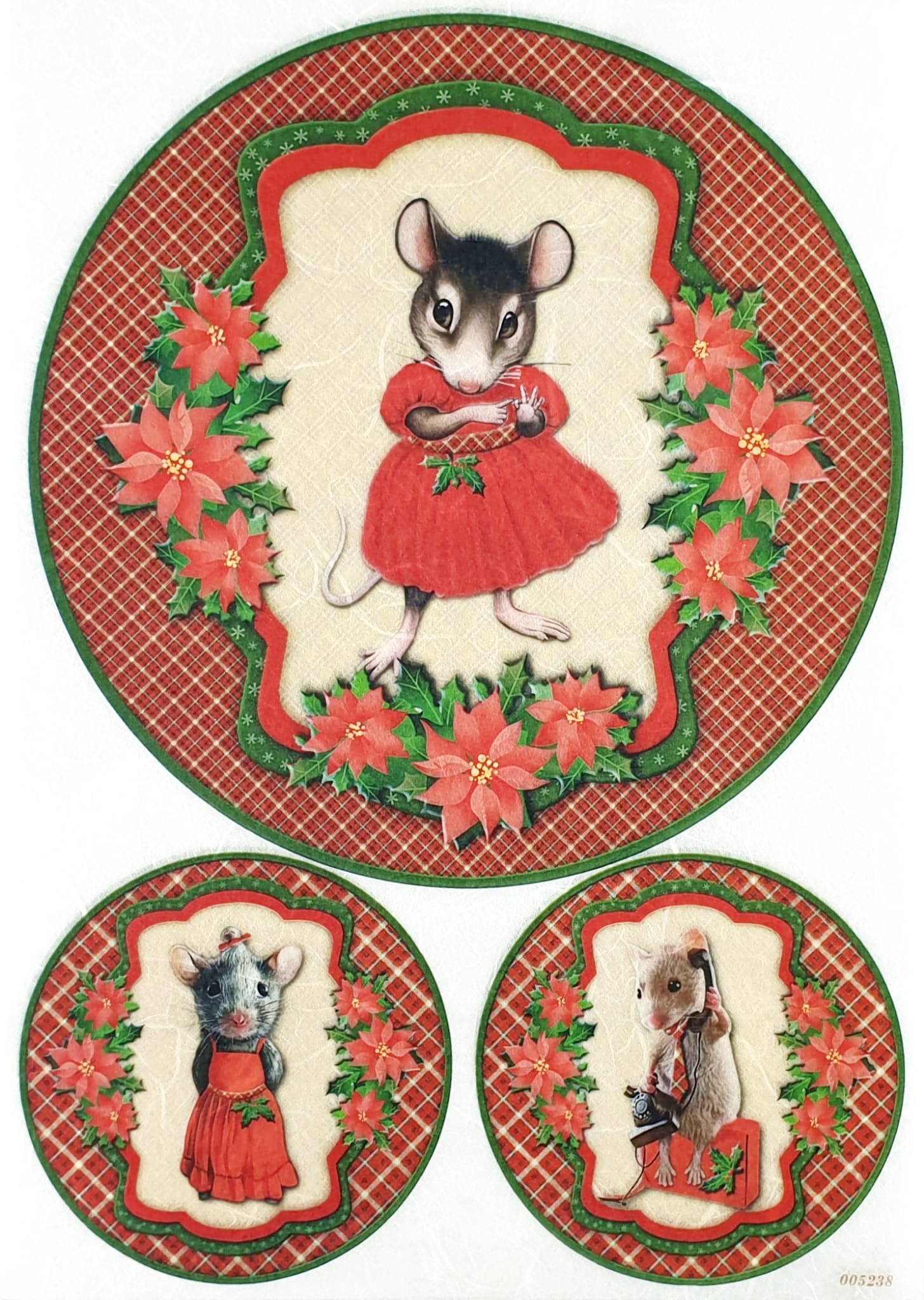 Hârtie de orez – Little Mouse 2 – decoupage – A4 1 Hârtie de orez – Little Mouse 2 – decoupage – A4