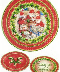 Hârtie de orez – Wishing you happines 2– decoupage – A4