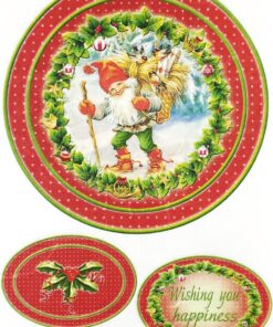 Hârtie de orez – Wishing you happines 4– decoupage – A4