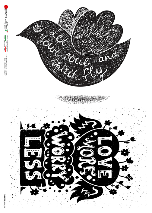 Hârtie de orez – positive message 2 – A4 1 Hârtie de orez – positive message 2 – A4