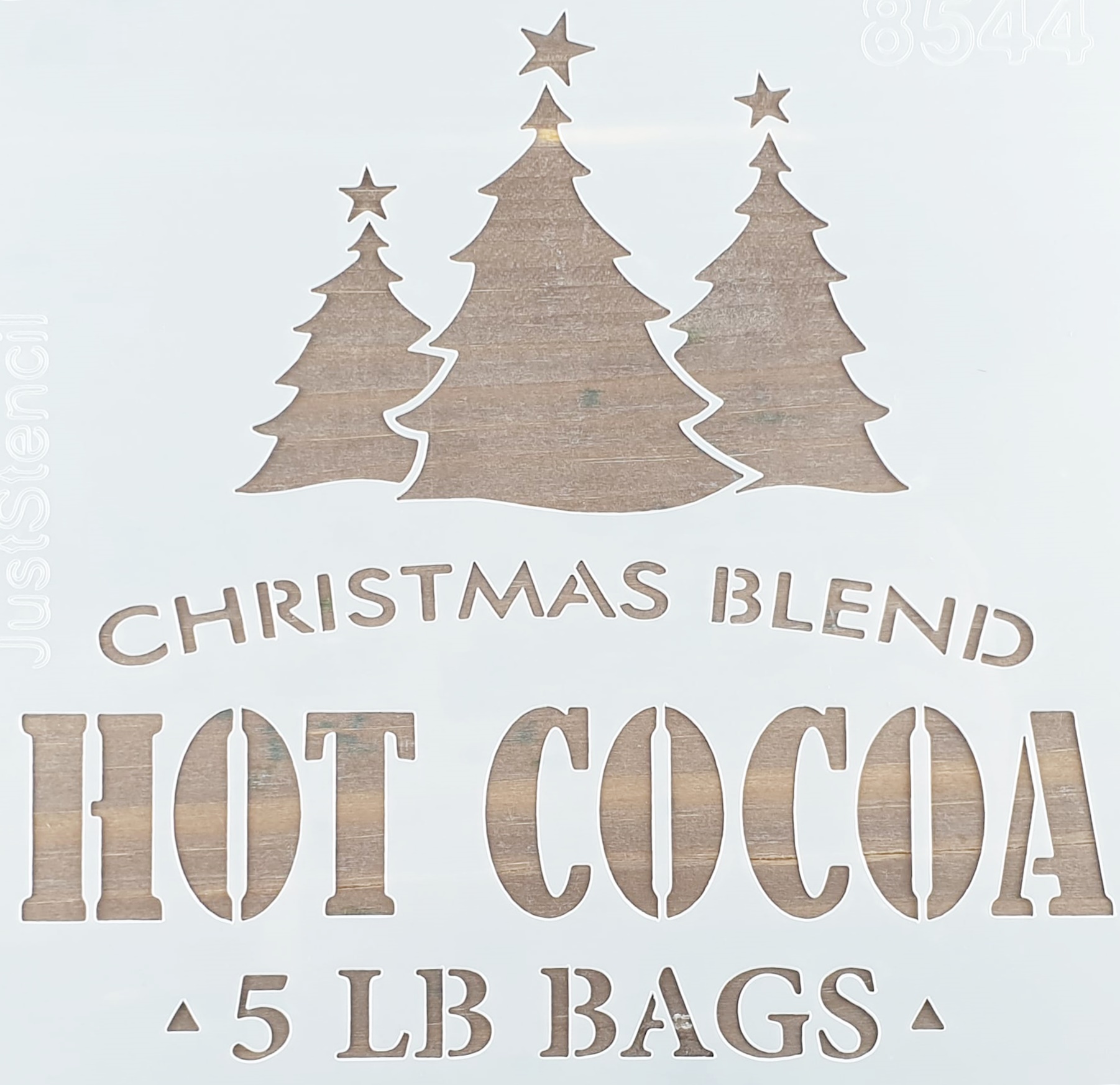 Șablon - Hot Cocoa - 20x20 cm 1 Șablon - Hot Cocoa - 20x20 cm
