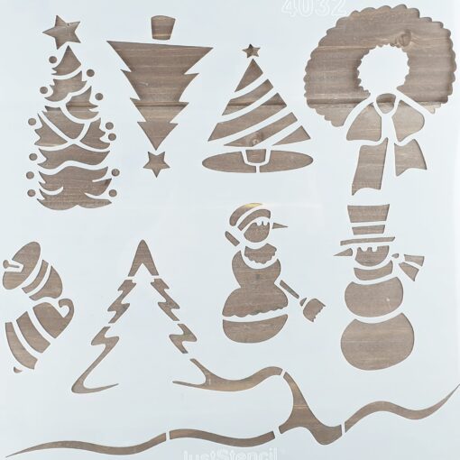 Șablon – Christmas Elements 2 - 30×30 cm 1