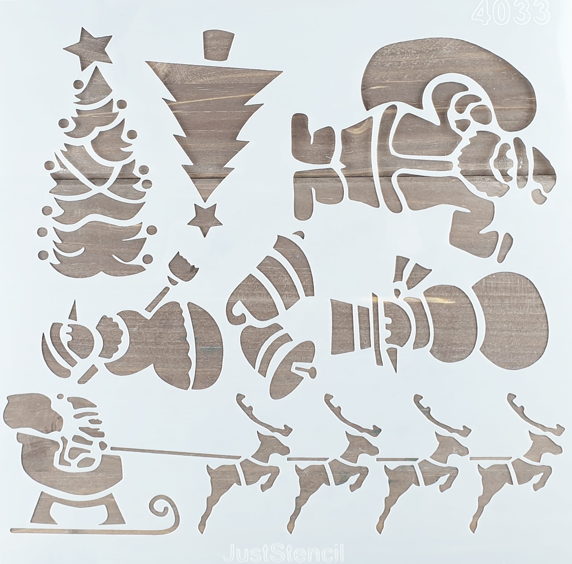 Șablon – Christmas Elements - 30×30 cm 1 Șablon – Christmas Elements - 30×30 cm
