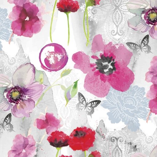 Șervețel - Blurred Graphic Flowers - 33x33 cm
