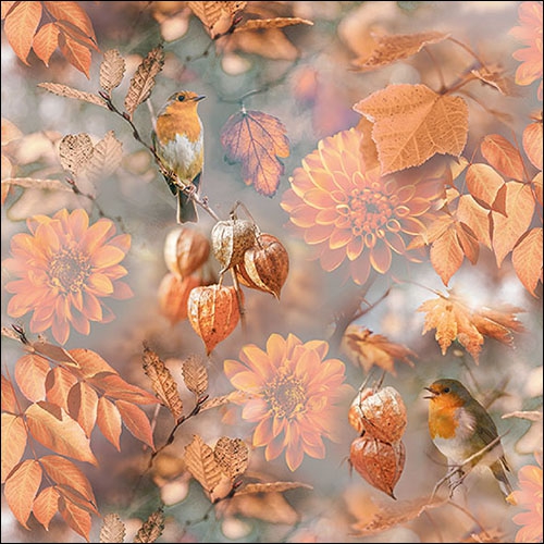 Șervețel - Orange Autumn - 33x33 cm