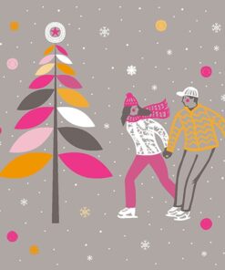 Șervețel - Skating grau - 33x33 cm