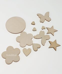 Set decoratiuni lemn - diverse modele