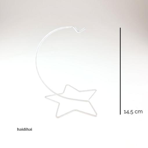 Suport metalic - alb – 14,5 cm – stea 1
