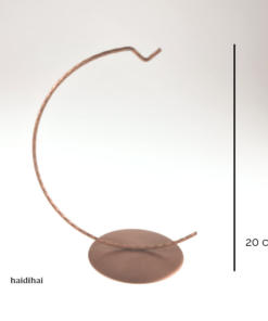 Suport metalic decorativ arămiu – glob – 20 cm - glob 12 cm