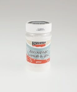 Adeziv decoupage glitter - 100 ml - Pentart