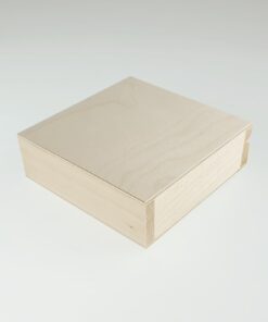 Cutie din lemn - 14x14x4.5 cm