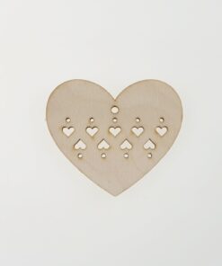 Decoratiune inima - 6x7x0.3 cm