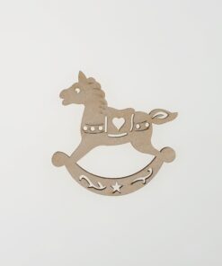 Decoratiune rocking horse - 7x7x0.3 cm