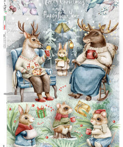 Hârtie de orez – Christmas  Evening  – A4