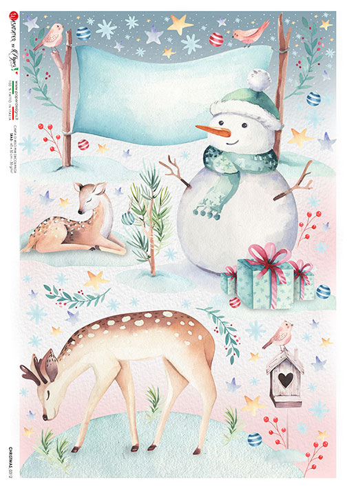 Hârtie de orez – Christmas Time – A4 1 Hârtie de orez – Christmas Time – A4