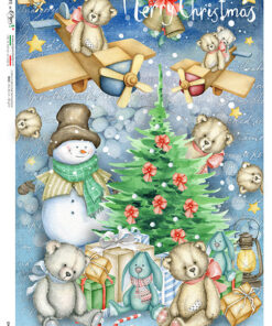 Hârtie de orez – Christmas  Toys – A4