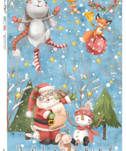 Hârtie de orez – Happy New Year  – A4