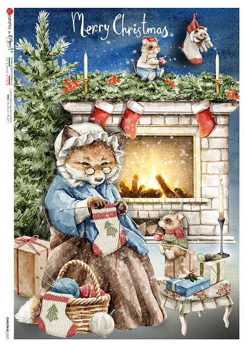 Hârtie de orez – Merry Christmas 3 – A5 1 Hârtie de orez – Merry Christmas 3 – A5