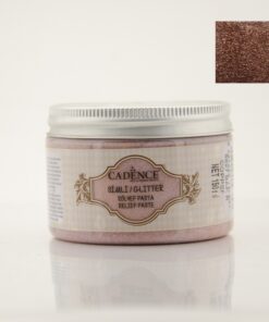 Pastă relief cu sclipici - copper – 150 ml – Cadence