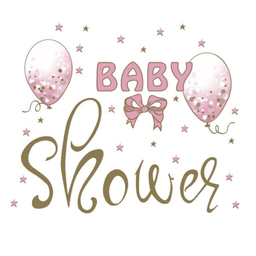 Șervețel - Baby Shower Pink - 33x33 cm 1