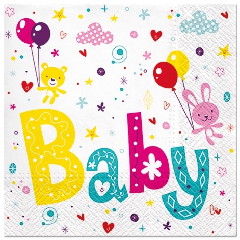 Șervețel - For Baby - 33x33 cm 1 Șervețel - For Baby - 33x33 cm