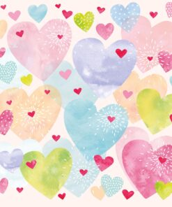 Șervețel - Konfetti Hearts - 33x33 cm