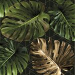 Șervețel - Monstera on a Golden Graphic - 33x33 cm